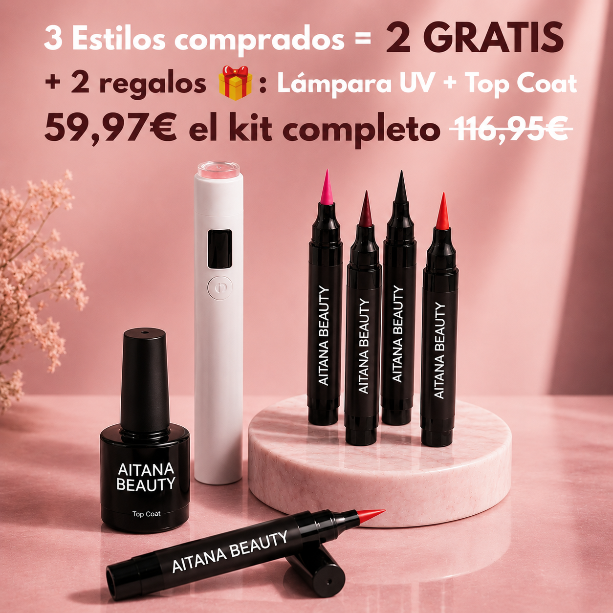 Kit de esmaltes Aitana Beauty
