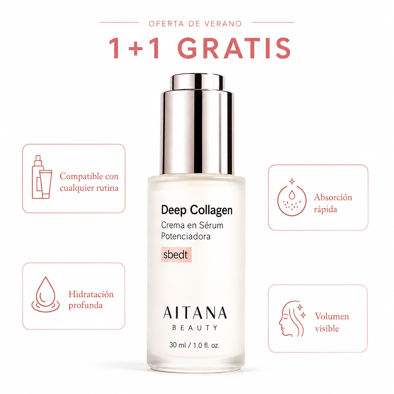 Sérum coreano de colágeno para piel madura